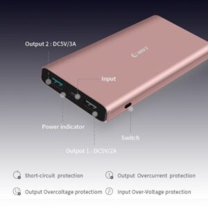 10400mAh Quick Charge 3.0 Dual USB Port External Battery Pack