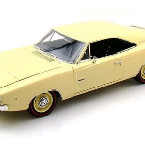 1968 Dodge Charger R-T, Yellow - Auto World ERTL AMM972
