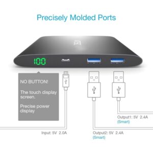 20000mAh Dual USB Vinsic Power Bank for Smartphone, Tablets and PC