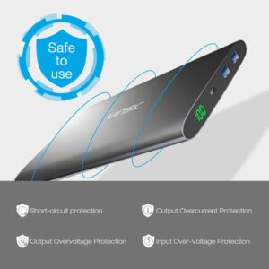 20000mAh Dual USB Vinsic Power Bank for Smartphone, Tablets and PC