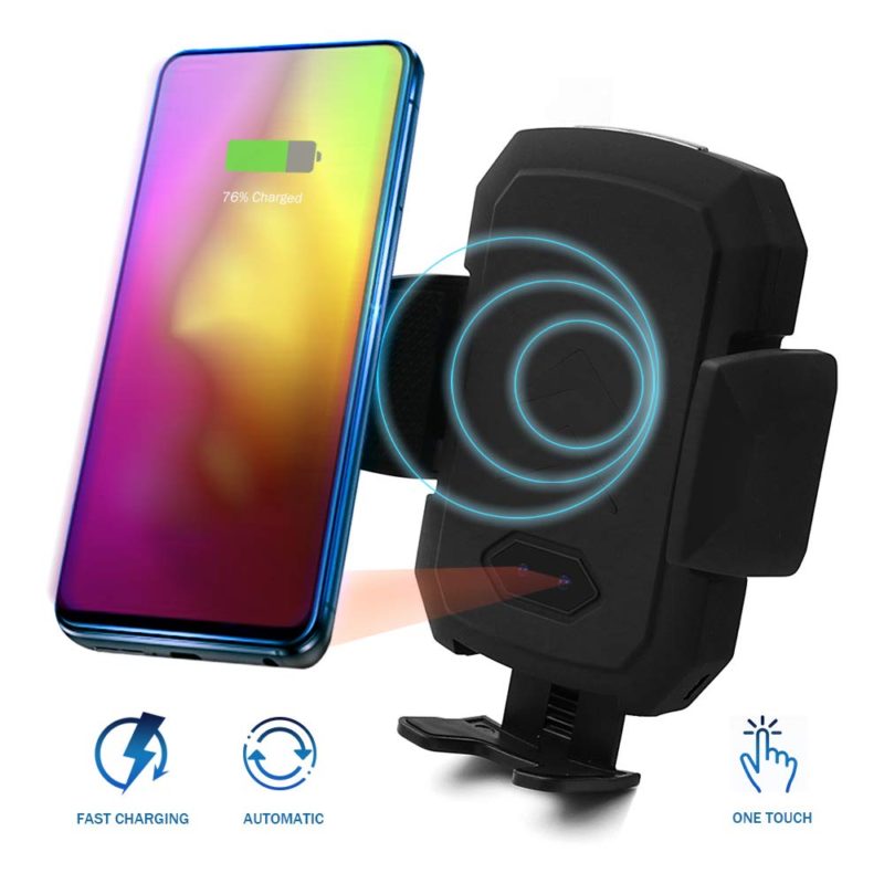Acumen Wireless Car Charger Mount with Infrared Sensor Automatic Clamping Phone Holder Air Vent Mount