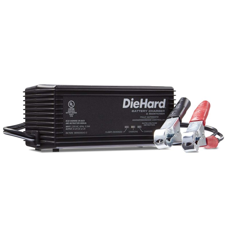 DieHard 71219 6V, 12V Shelf Smart Battery Charger and 2A Maintainer