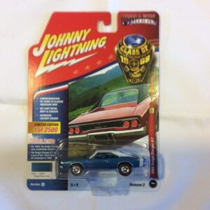 Johnny Lightning JLMC013 Muscle Car 1968 Dodge Charger R-T Ver B Bright Blue