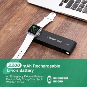 Magnetic Charger for Apple Watch, 2200mAh Wireless Phone Power Bank