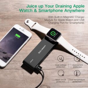 Magnetic Charger for Apple Watch, 2200mAh Wireless Phone Power Bank