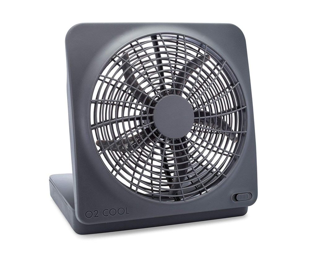 O2COOL FD10101ABE001000 10 inch Powered Portable Fan with AC Adapter
