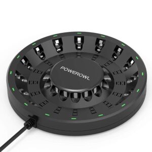 POWEROWL AA AAA Rechargeable Battery Charger