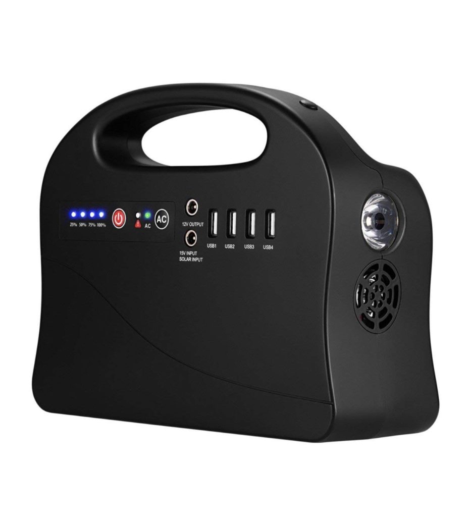 Portable Power Supply, 200Watt Generator with Compass and LED Flashlight