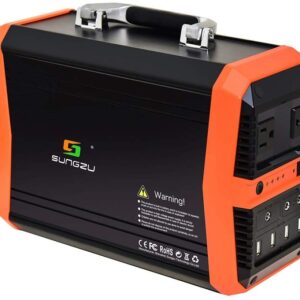 Sungzu 300W Portable Solar Generator, 350Wh Portable Power Station 93600mAh
