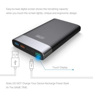 Vinsic 20000mAh Power Bank, Ultra Slim External Battery Backup Charger