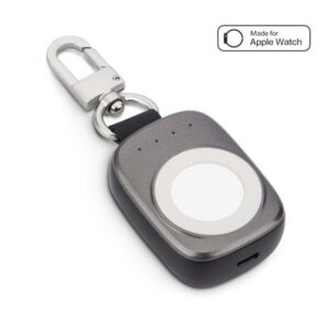 Wireless Charger Pocket size 700mah Keychain Apple Watch Power Bank