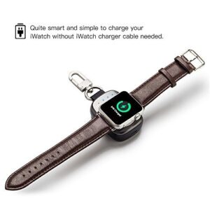 Wireless Charger Pocket size 700mah Keychain Apple Watch Power Bank