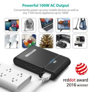 AC Portable Charger, RAVPower 27000mAh Power bank