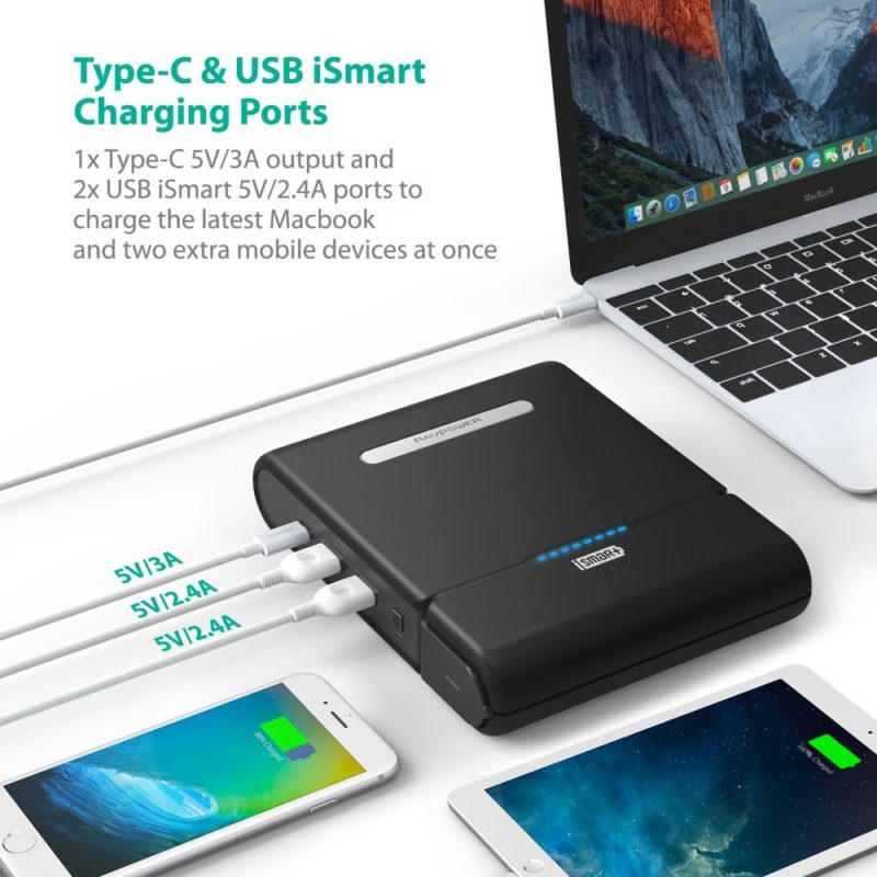 AC Portable Charger, RAVPower 27000mAh Power bank