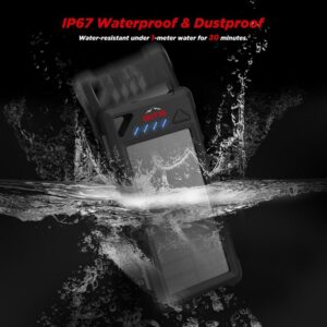OUTXE IP67 Waterproof Outdoor Power Bank 16000mAh with Flashlight Rugged Solar Charger