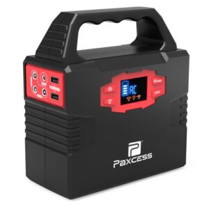 100-Watt Portable Generator Power Inverter, 40800mAh CPAP Battery Pack Home Camping Emergency Power Supply Charged
