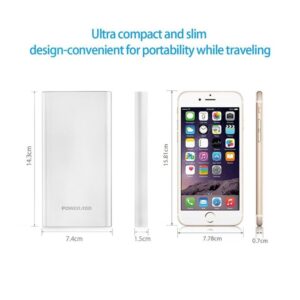 Apple Lightning Portable Power Bank, Poweradd Pilot 4GS 12000mAh External Battery Charger for iPhone, iPad