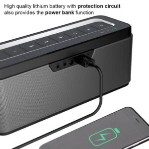 Douni 25W Portable Wireless Bluetooth Speaker (A5) with Power Adapter, Support Hands Free Call