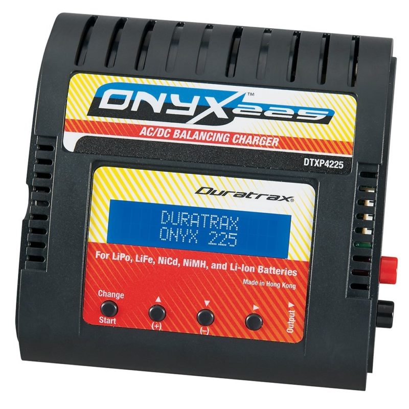 Duratrax Onyx 225 AC or DC Advanced LiPo - NiCd - NiMH Battery Pack Balancing Charger with Standard, Star Plug - 3