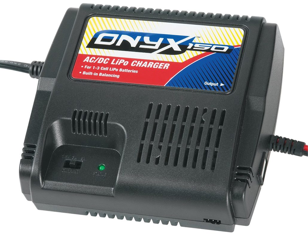 Duratrax Onyx One-Fifty AC,DC Balancing LIPO Charger with Power Supply, Connectors and Cooling Fan – Best LIPO Charger