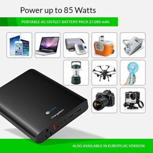Portable AC Outlet Battery Pack by ChargeTech - 27000mAh 85W / 110V