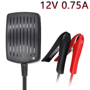 LST 12V 0.75Amp Battery Charger Maintainer Smart with 3 Stages Charging for All Types of types of ATV Motorcycle Automotive Marine RV AGM Gel cell Batteries