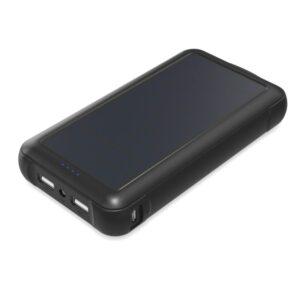 AUKEY 20000mAh Solar Charger with SunPower Solar Panels & Dual USB Output for iPad, iPhone, Samsung, GPS, Go Pro Camera