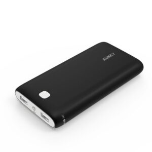Aukey 20000mAh Power Bank, Portable Charger with 2.1A Dual-USB Output