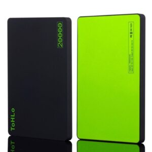 ToHLo Portable Charger Power Bank 20000mAh, Ultra Slim Dual USB Ports Portable External Charger