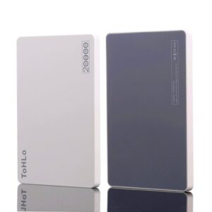 ToHLo Portable Charger Power Bank 20000mAh, Ultra Slim Dual USB Ports Portable External Power Bank