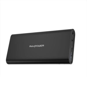 Upgraded USB C Portable Charger 26800 RAVPower 26800mAh Battery Pack with Dual Input Port Power Bank