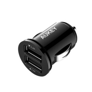 AUKEY Car Charger, Flush Fit Dual Port 4.8A Output USB Car Charger