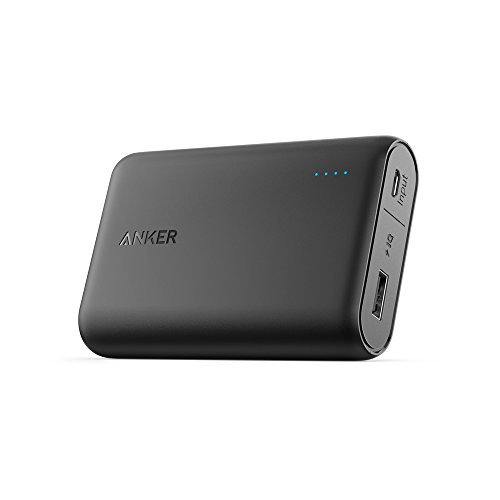 Anker PowerCore 10000, one of the Smallest and Lightest 10000mAh External Batteries, Ultra-Compact, High-speed Charging Technology Power Bank - Compact Battery Cha