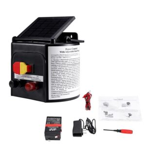 BEAMNOVA Solar Fence Charger 5km Powered Electric Power Chargers for Horses Pigs Cows Hens Protection