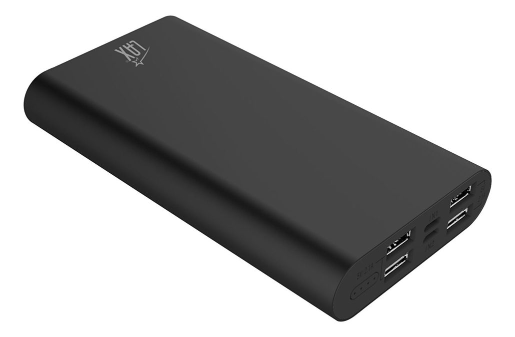 LAX Pro 16800 Portable Charger Battery Backup, 16800mAh External Battery - Black