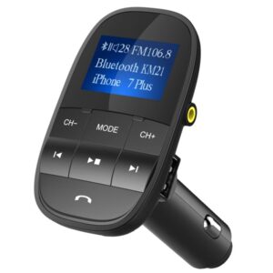 Nulaxy 2017 Bluetooth FM Transmitter Sleep Shuffle Wireless Hands Free Car Kit W USB Charger