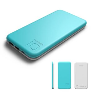 Portable Charger 10000mah, Puridea S2 Blue External Battery