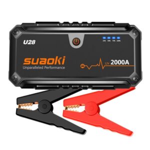 Suaoki U28 2000A Peak Jump Starter Pack with USB Power Bank