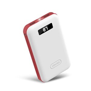 iMuto 20000mAh Portable Charger Compact Power Bank External Battery Pack with LED Digital Display AND Smart Charge - Compact Battery Charger
