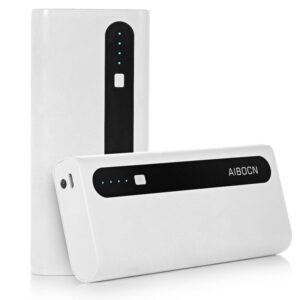 Aibocn Power Bank 10,000mAh External Battery Charger with Flashlight