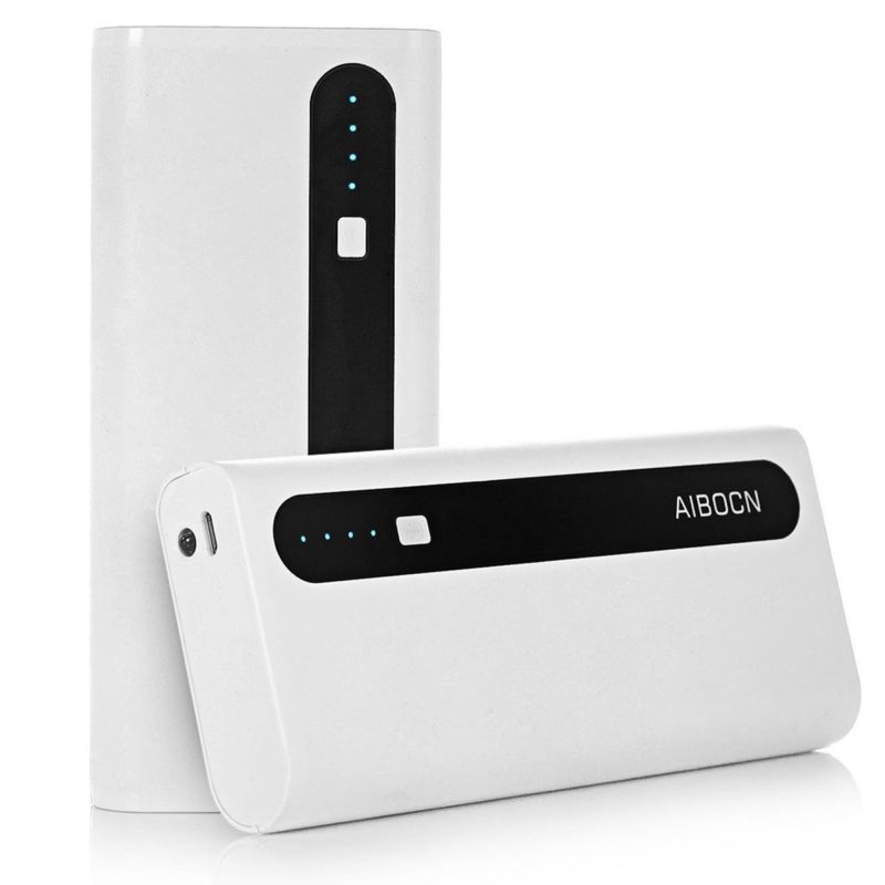 Aibocn Power Bank 10,000mAh External Battery Charger with Flashlight