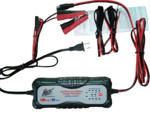 Alphamoto 7 Stage 12v Automatic Motorcycle Car Truck Vehicles ATV Moto Cross Boats Trucks Cars Water craft Golf carts Lawn Mower Smart Battery Charger Tender Maint