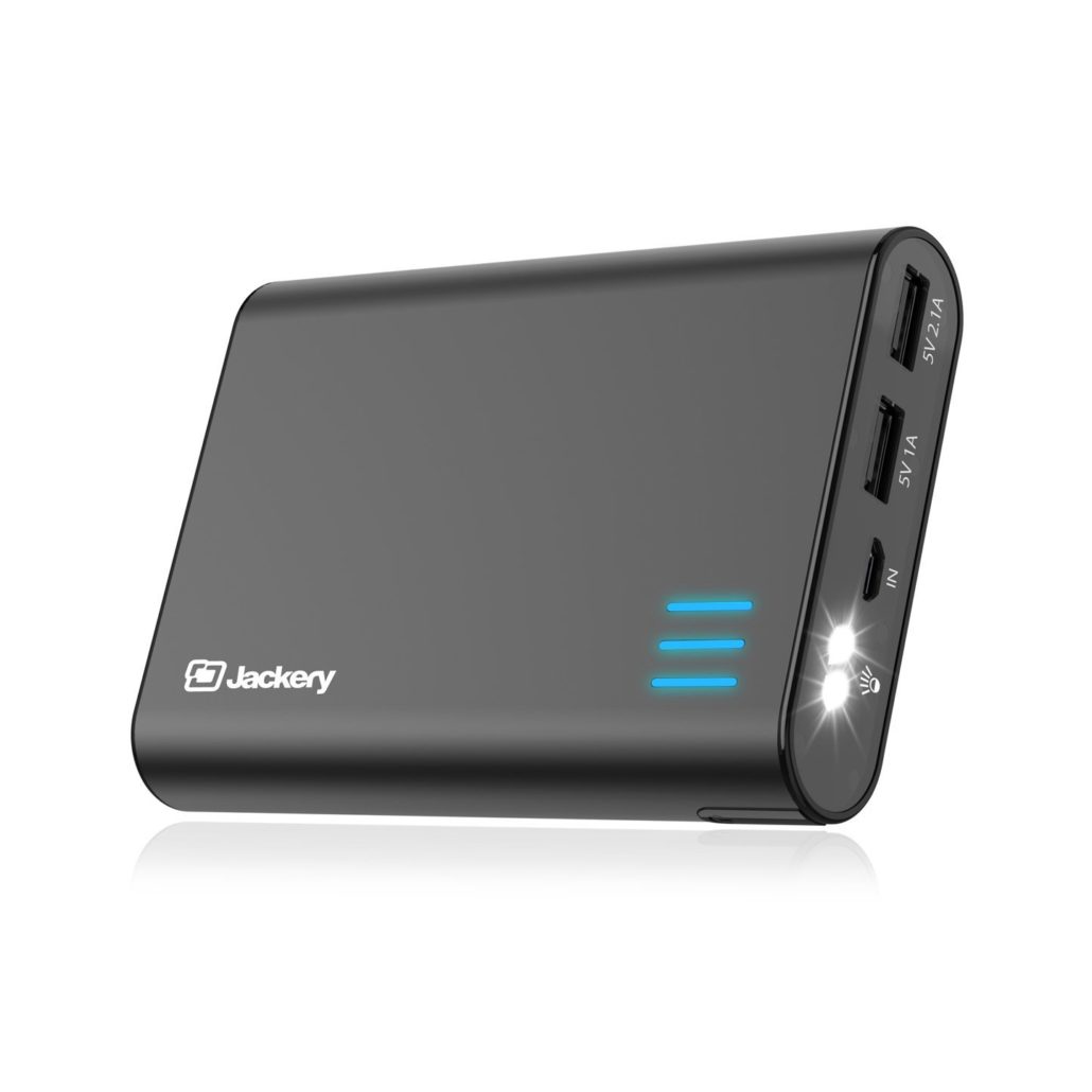 Portable External Charger Jackery Giant+ 12000mAh Dual USB Output Battery Pack Travel Backup Power Bank