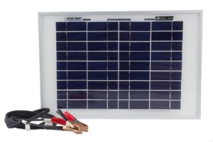 10 Watt Polycrystalline Solar Panel Charger for Deep Cycle Battery