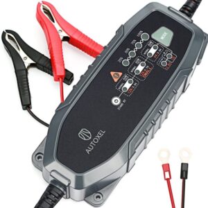AUTOXEL Car Battery Charger Battery Maintainer 12V 6V 3.8A 8 Modes Charger Maintainer