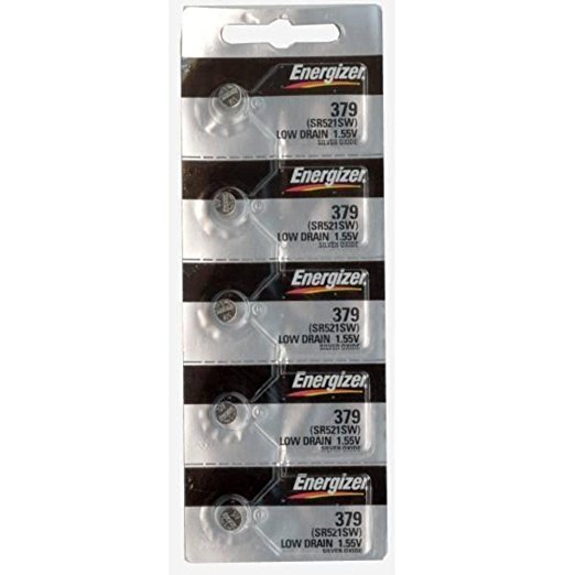 Energizer 379 Button Cell Silver Oxide Sr521sw Watch Battery