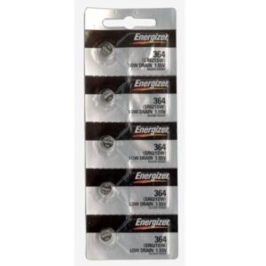 Energizer Watch Batteries 364 , 363 SR621SW Battery New 5 Pack