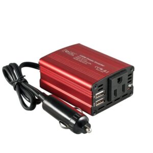 Foval 150W Car Power Inverter DC 12V to 110V AC Converter with 3.1A Dual USB Car Charger