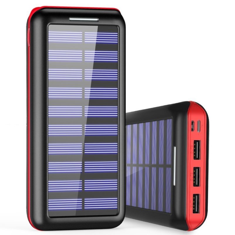 WOOYHN Solar Charger 24000mAh Battery Pack High Capacity Solar Power Bank