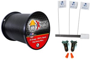 20 Gauge (AWG) Universally Compatible Electric Dog Fence Wiring Installation Kit